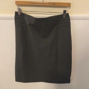 Charcoal gray pencil skirt